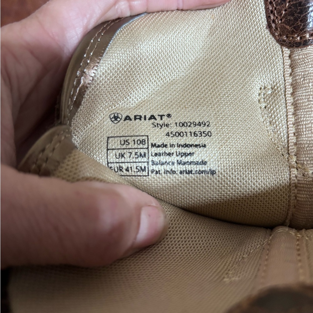 ARIAT WOMEN'S HERITAGE DAPPER WESTERN BOOTS - ROUND TOE 10B - Picture 11 of 11